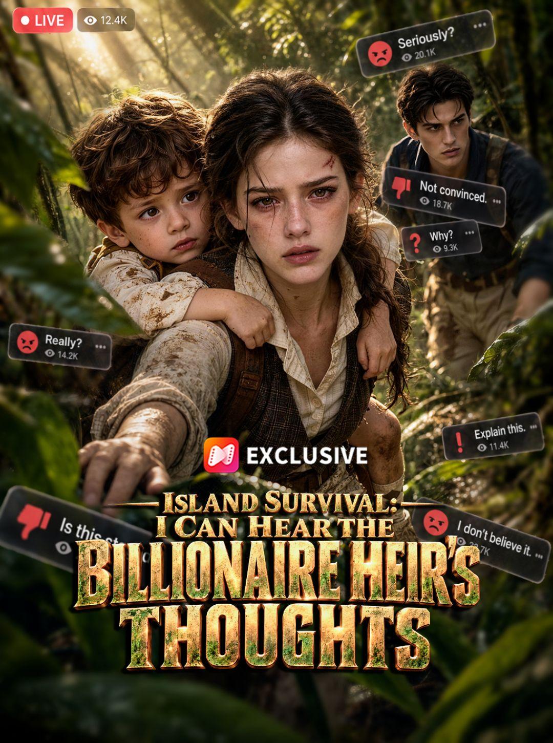 Island Survival: I Can Hear the Billionaire Heir’s Thoughts
